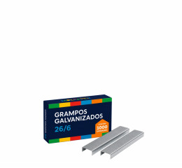 GRAMPO P/GRAMPEADOR 26/6 GALV.10X1000UN MR436